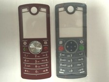 Original Motorola F3 Oberschale Front Cover Glas Keypad Tastatur Rot + Kleber
