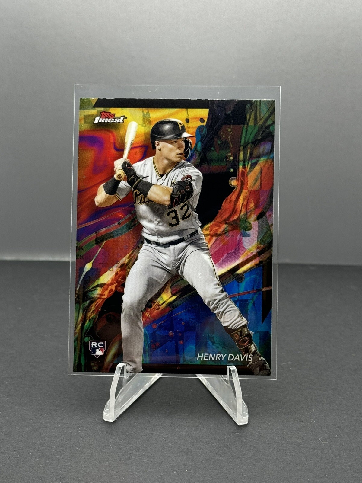 2024 Topps Finest Henry Davis Oil Spill Refractor RC #15