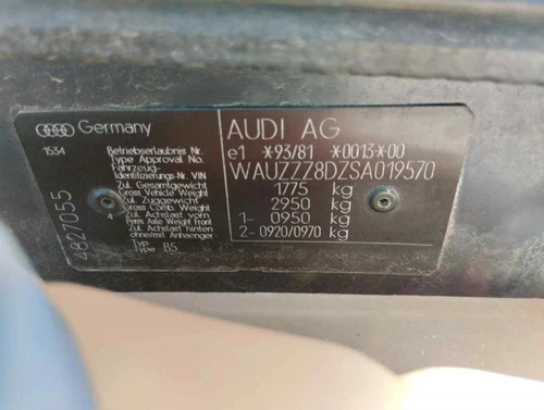 Quadro Strumenti per AUDI A4 BERLINA (B5) 1.8 1994 1493598 - Foto 7 di 10