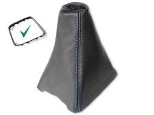 Schaltmanschette Schaltsack + Rahmen Fur Opel Zafira B 2005-14 Leder Naht Blau