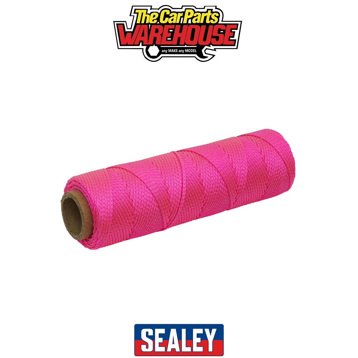 Sealey BLP1 Braided Nylon Brick Line 76m - Pink