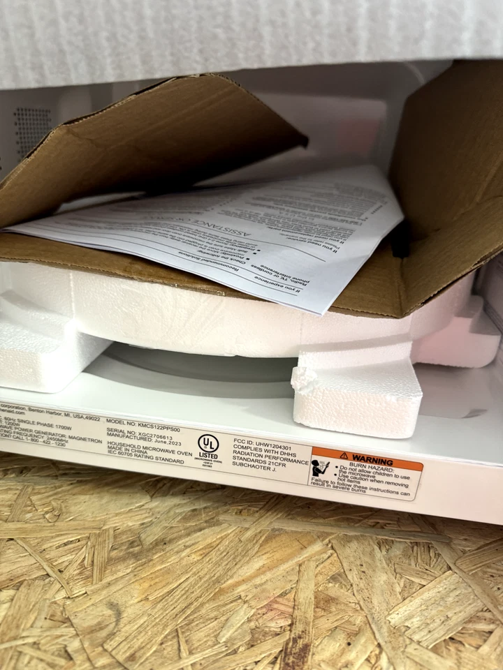 KitchenAid KMCS122PPS 1.6 Cu. Ft.Countertop Microwave w/Auto Functions,Stainless - Image 2 of 4