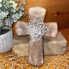 Demdaco Lift The Spirit Wall Hanging Wood 7.5 Inch Holy Cross 2019