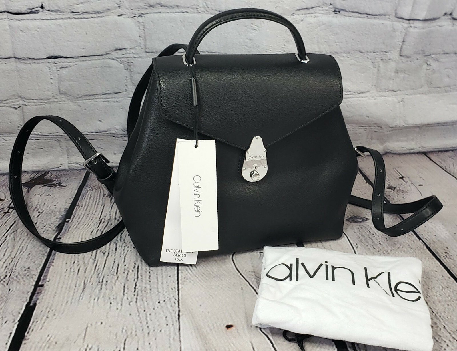 calvin klein lock backpack
