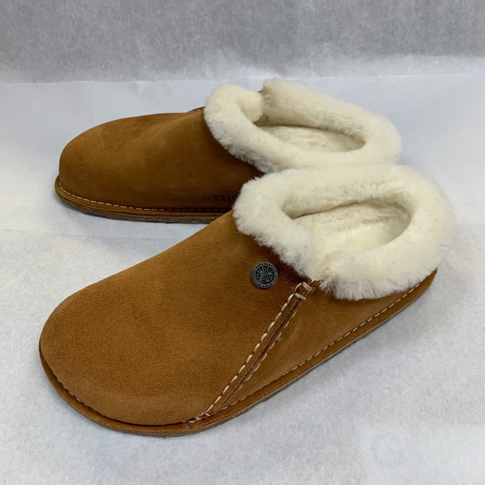 SAOLA Birkenstock Nuovo con Scatola Zermatt Premium Shearling visone suola in gomma scamosciata normale