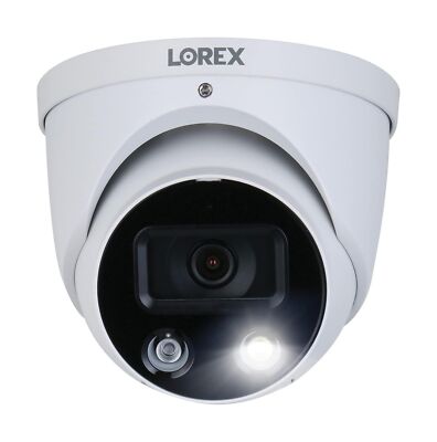 Lorex 4K Ultra HD PoE Outdoor Metal Dome Add-On Security Camera   8MP, 2.8