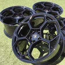 22 LAMBORGHINI URUS PERFORMANTE RIMS 2024 SET GLOSS BLACK OEM GENUINE WHEELS