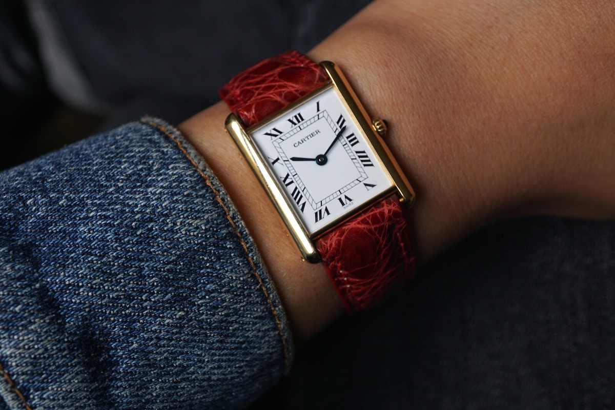 Cartier Tank 18k Yellow Gold 24 mm Quartz 1990s Unisex | eBay