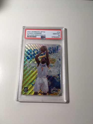 Kawhi Leonard [Gold] #15 2021 Panini Donruss Optic Splash card