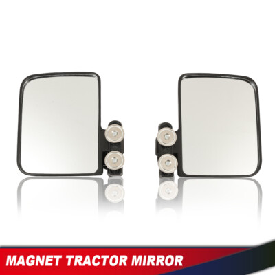 Universal 220Lb Rated Magnetic Mirror Tractor/Skid Kubota John Deere Mower 2PCS