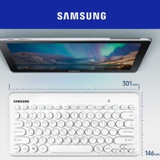 SAMSUNG Wireless Mini Keyboard Mouse Set SRP-9610 White Usage 2.4GHz Low Noise
