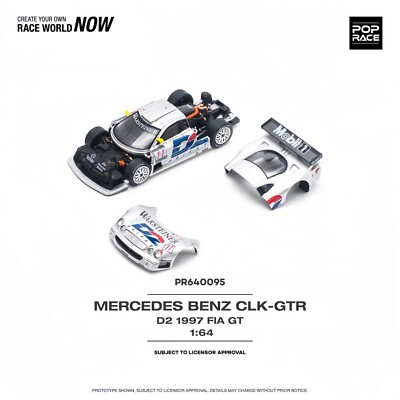 Pop Race 1:64 Mercedes-Benz AMG CLK GTR D2 Privat #11 1997 FIA GT
