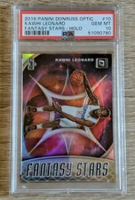 2019-20 Panini Optic Kawhi Leonard Fantasy Stars - HOLO PSA 10