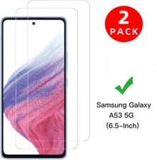2 Pack For Samsung Galaxy A52 5G /A53 5G/A54 5G Screen Protector Tempered Glass