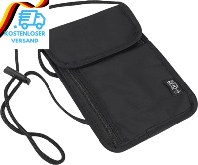 BESUCHE DEN FLINTRONIC-STORE Flintronic Brustbeutel Mit RFID Schutz, Anti-Diebstahl Unisex Reisegeldbeutel, B