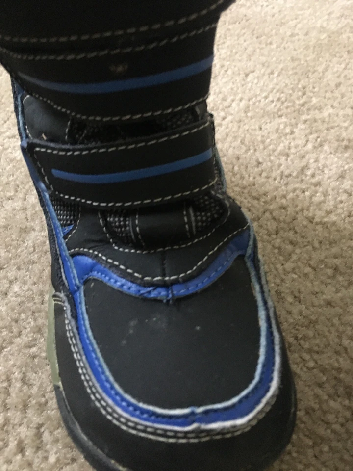 Totes Niños Pequeños Botas Negras y Azules Invierno Senderismo Informales Talla Desconocida Foto 2 de 4