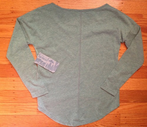 NWT Girl's Old Navy Long Sleeve Green Tunic Shirt-High-Low Bottom - Size XS 5 - Picture 4 of 6