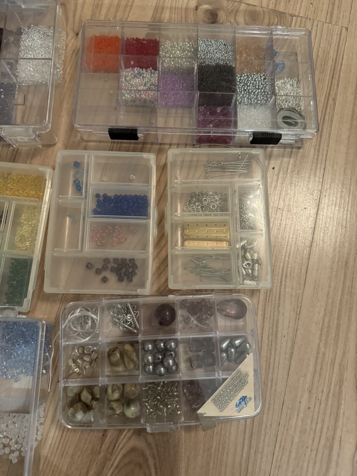 124-teiliges Organizer-Set Für Perlen & Schmuck – 4 Große + 120 Kleine Boxen Mit Etiketten