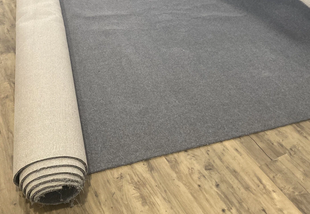 Grey Carpet Off Cut Unused 2.5m x 1.3m Pile 9 10mm eBay