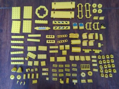 127 pieces Yellow Lego Bricks Blocks, Random Parts