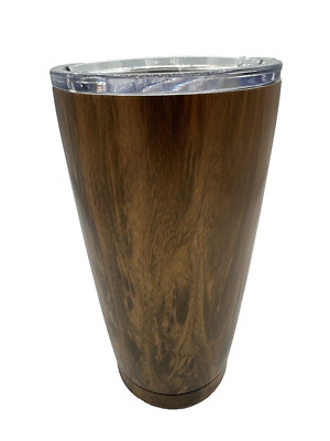 COFFEE TUMBLER Cup with Lid Double-Wall Vacuum Insulated Mahogany 20oz,