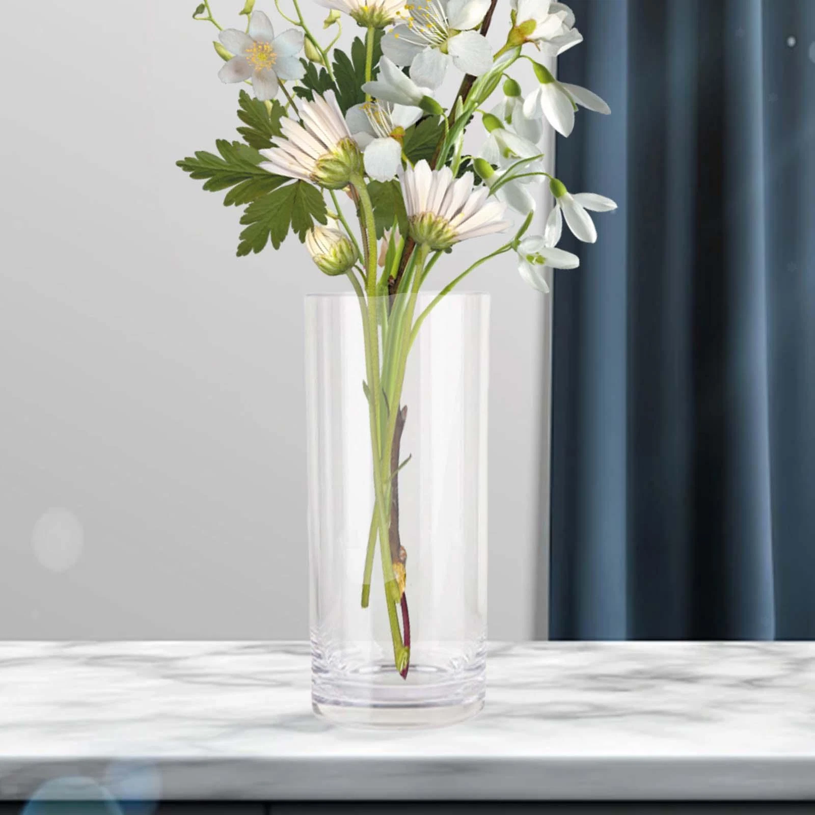 Acrylic Cylinder Vase Flower Vase for Home Wedding Centerpieces Decors