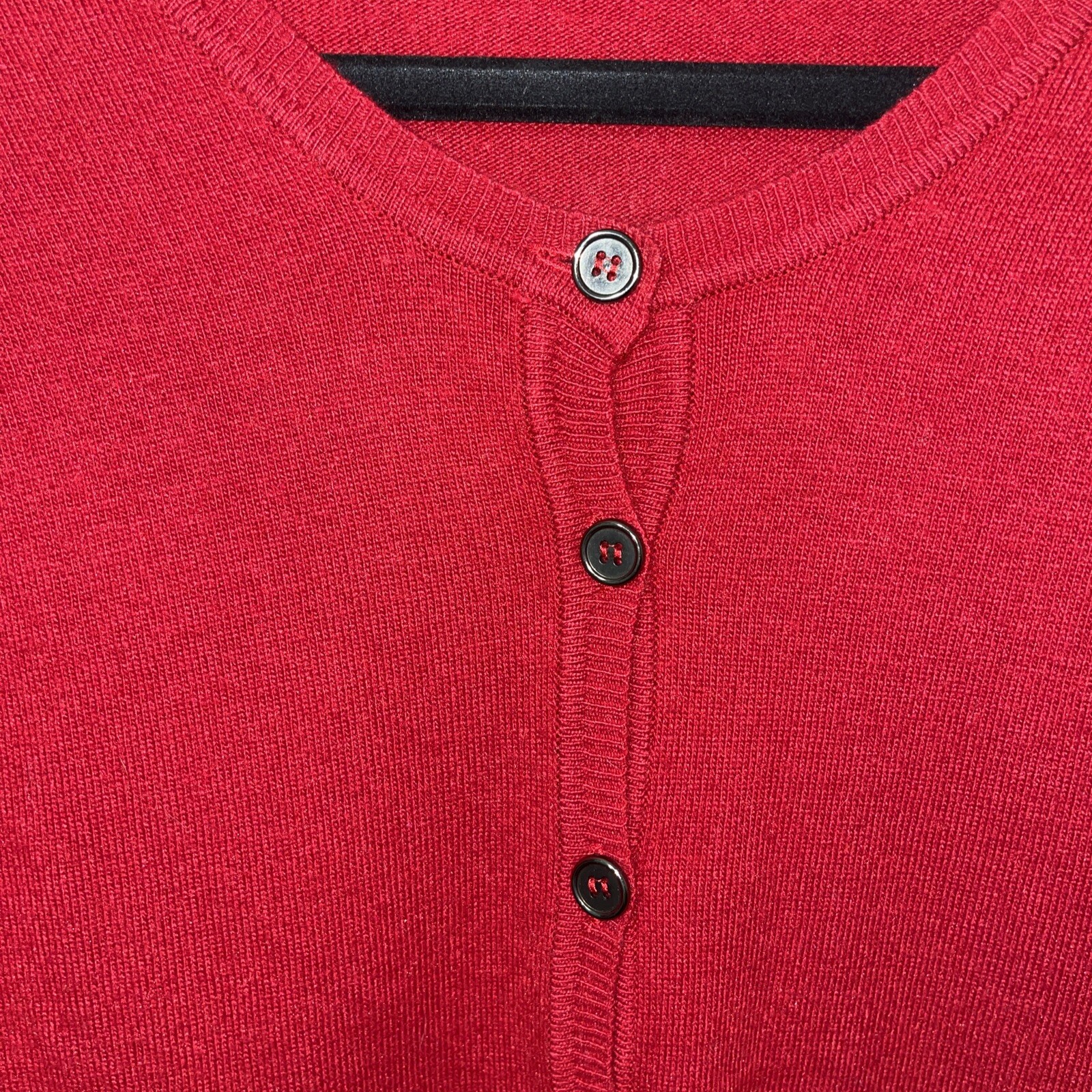 Pascal Morabito Red Button Cardigan Cashmere Wool… - image 3