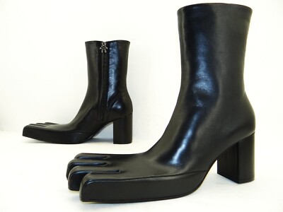 AVAVAV Finger Boot Stiefelette Boots Stiefel Damen Schuhe Leder Gr.39 Schwarz