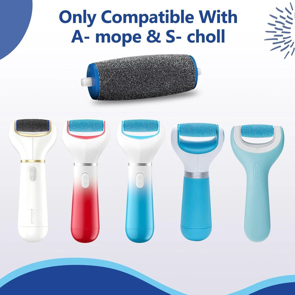 11 Pack Replacement Roller Heads for Electronic Foot File, 6 Extra Coarse & 5 Re - Image 2 of 4