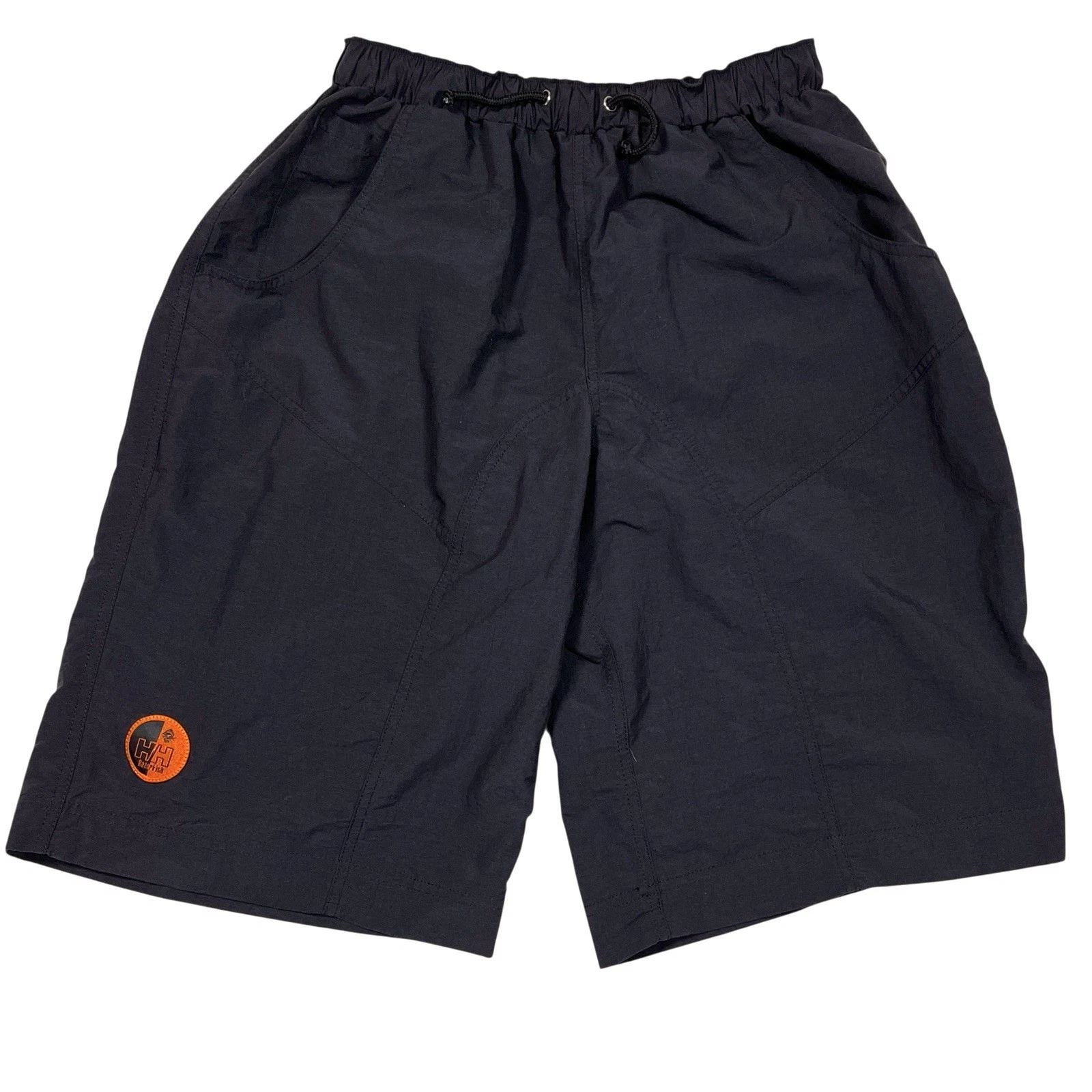 Vtg Helly Hanson Razorfish Shorts Mens M Black Lightweight Fishing Marine Beach