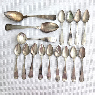 Lot of Coin Silver 1800s Spoons Charles Edmund Bacon & James A Horne