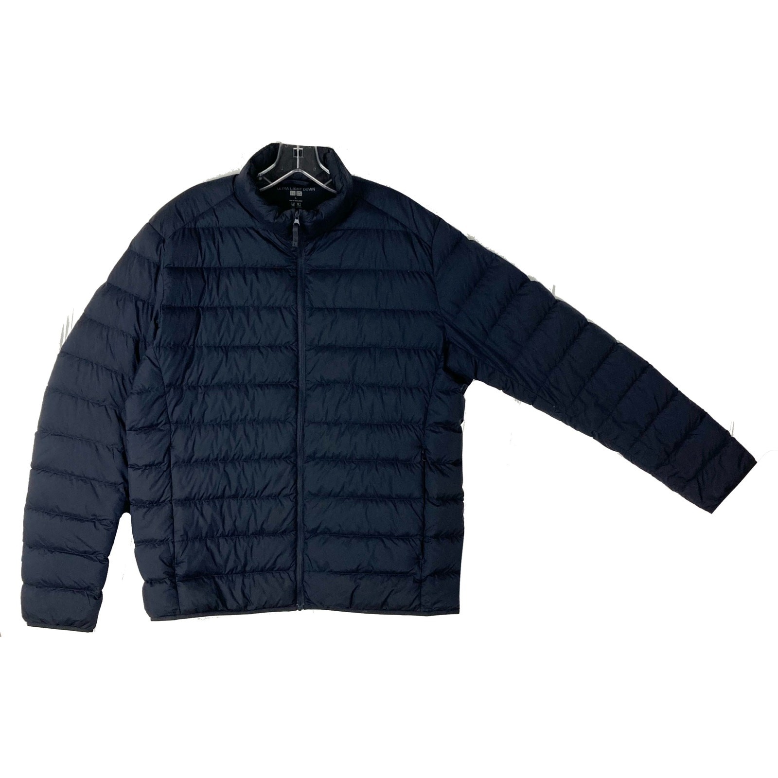 Nwot UNIQLO Down Puffer Jacket Men L Navy “Ultra-Light-Down” Water-Resistant