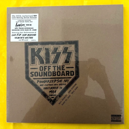 KISS Off The Soundboard Live in Poughkeepsie 1984 YELLOW COLORED Vinyl 2 LP NEW
