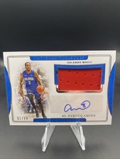 Al-Farouq Aminu 2019-20 Panini National Treasures GW Jersey Patch Auto /99