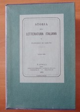 STORIA DELLA LETTERATURA ITALIANA DE SANCTIS EINAUDI 2 VOLUMI COFANETTO 