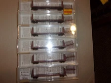 N SCALE KADEE/MICRO-TRAINS 54032 SSW/6-PACK 61'-8" BULKHEAD FLAT CARS
