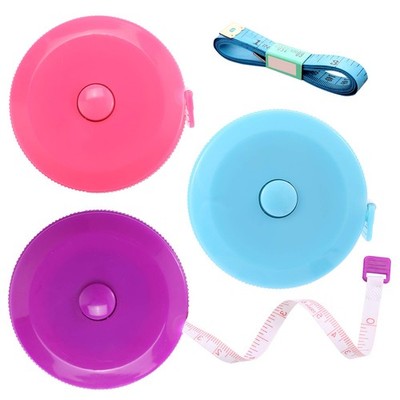 Tape Measure Body Measuring Tape, Retractable 60 18, Pink, Purple, Sky Blue