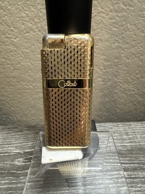 Calibri Electro Quartz Lighter Vintage Gold Tone Metal No Box As Is Untested
