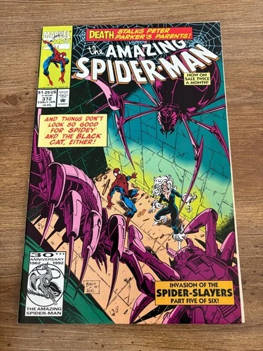 Amazing Spider-Man # 372 NM Marvel Comic Book Goblin Kingpin Mary Jane 8 J438
