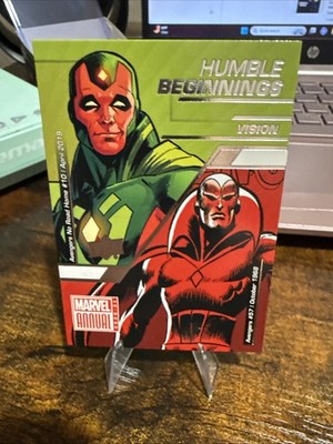 2020-21 Marvel Annual Vision #HB-8 Humble Beginnings Insert Upper Deck Avengers