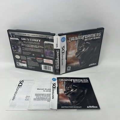 Transformers: Decepticons (Nintendo DS, 2007) Case And Manual Only No Game