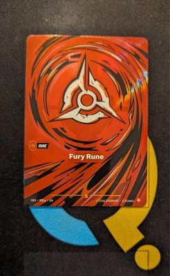 Fury Rune VEN R01a Alternate Art Vendetta Riftbound League of Legends ...