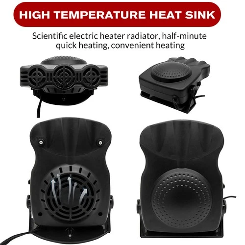 200W Portable Electric Car Heater 12V DC Heating Fan Defogger Defroster Demister - Picture 3 of 19