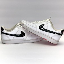 Nike Court Vision Low DM8079-100 White Black Pink Multi Swoosh Men's Leather