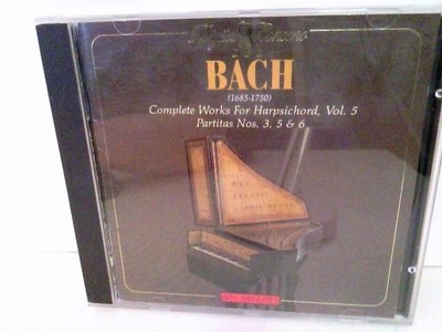 Johann Sebastian Bach  '' Complete Works For Harpsichord, Vol.5 '' Jaccottet, Chri