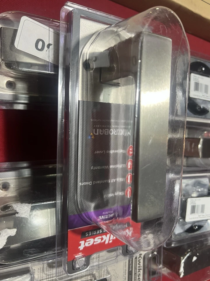 Kwikset Singapore Half Dummy Door Handle Satin Nickel 97880-960 New - Image 2 of 2