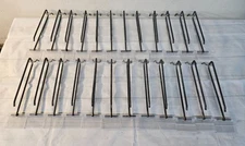 Lot of 24 Straight Entry Peg Board Gondola Slat Wall 7" Hooks w Price Arm