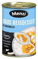 Menzi Kokos Reisdessert 400 G Dose Vegan Glutenfrei