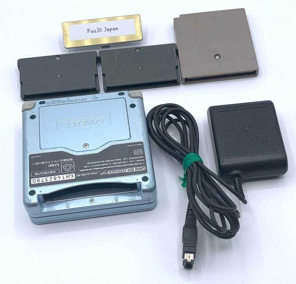 Nintendo GAMEBOY ADVANCE SP Handheld Console Pearl Blue w/Charger GBA Tested - Image 4 of 4