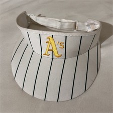 Twins Enterprise Oakland Athletics Visor White Green MLB Baseball VTG summer 